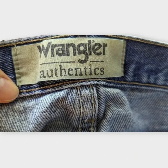 Wrangler Mens Straight Jeans Size 42 x 32 Blue Denim 100% Cotton Pocket - Picture 5 of 12